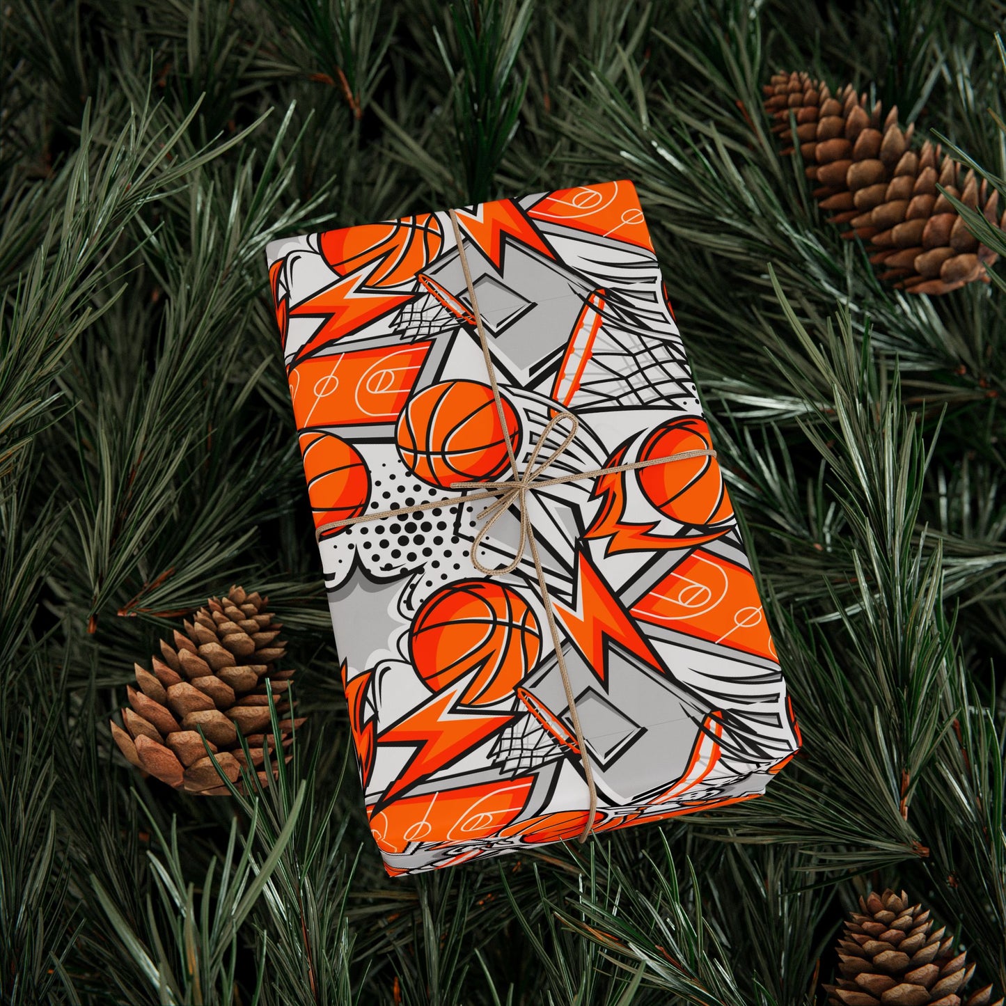 Basketball Lover Gift Wrap | VIP All Star | All Sports Athletic Wrapping Paper for Coaches, Players & Fans
