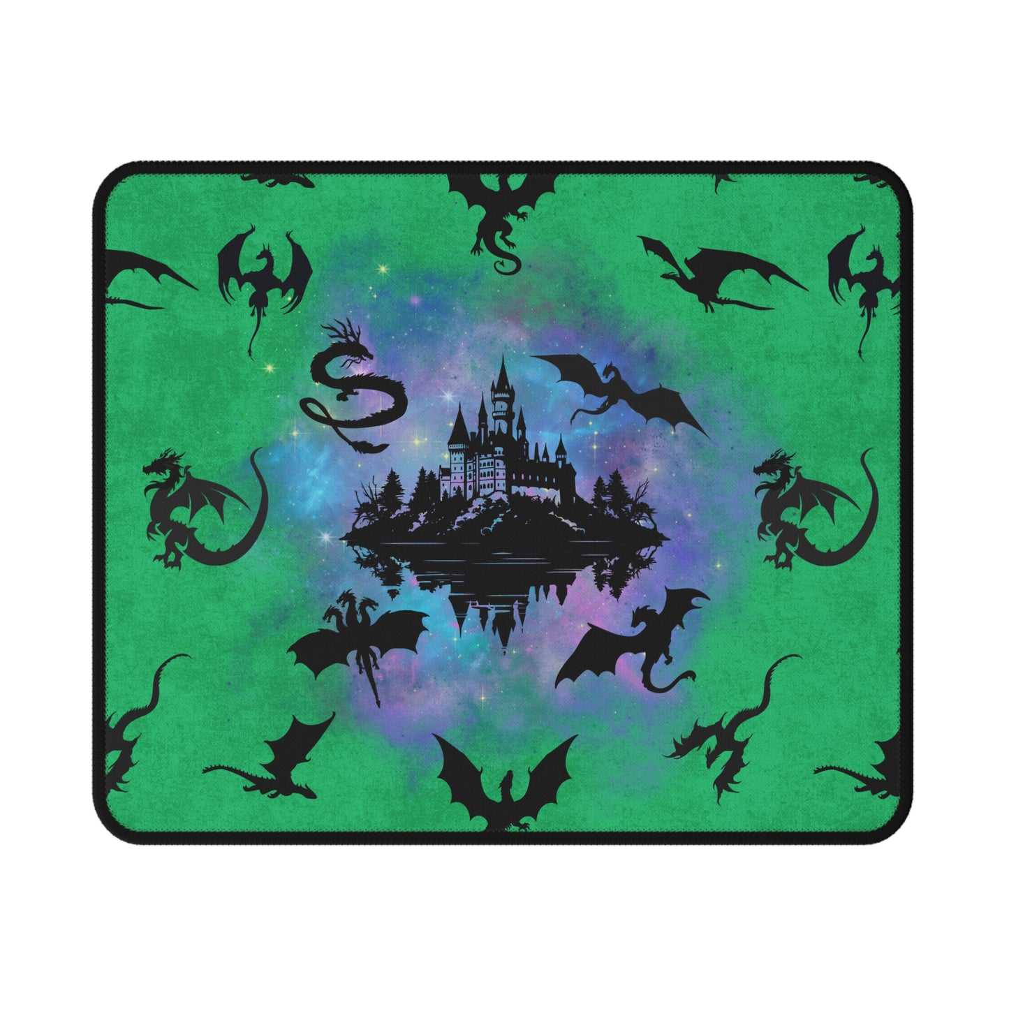 World of Dragons Mouse Pad | Green Gothic Gaming Pad