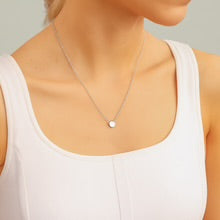 Customize Mini Engraved Circle Necklace — Personalized Disc Pendant Jewelry