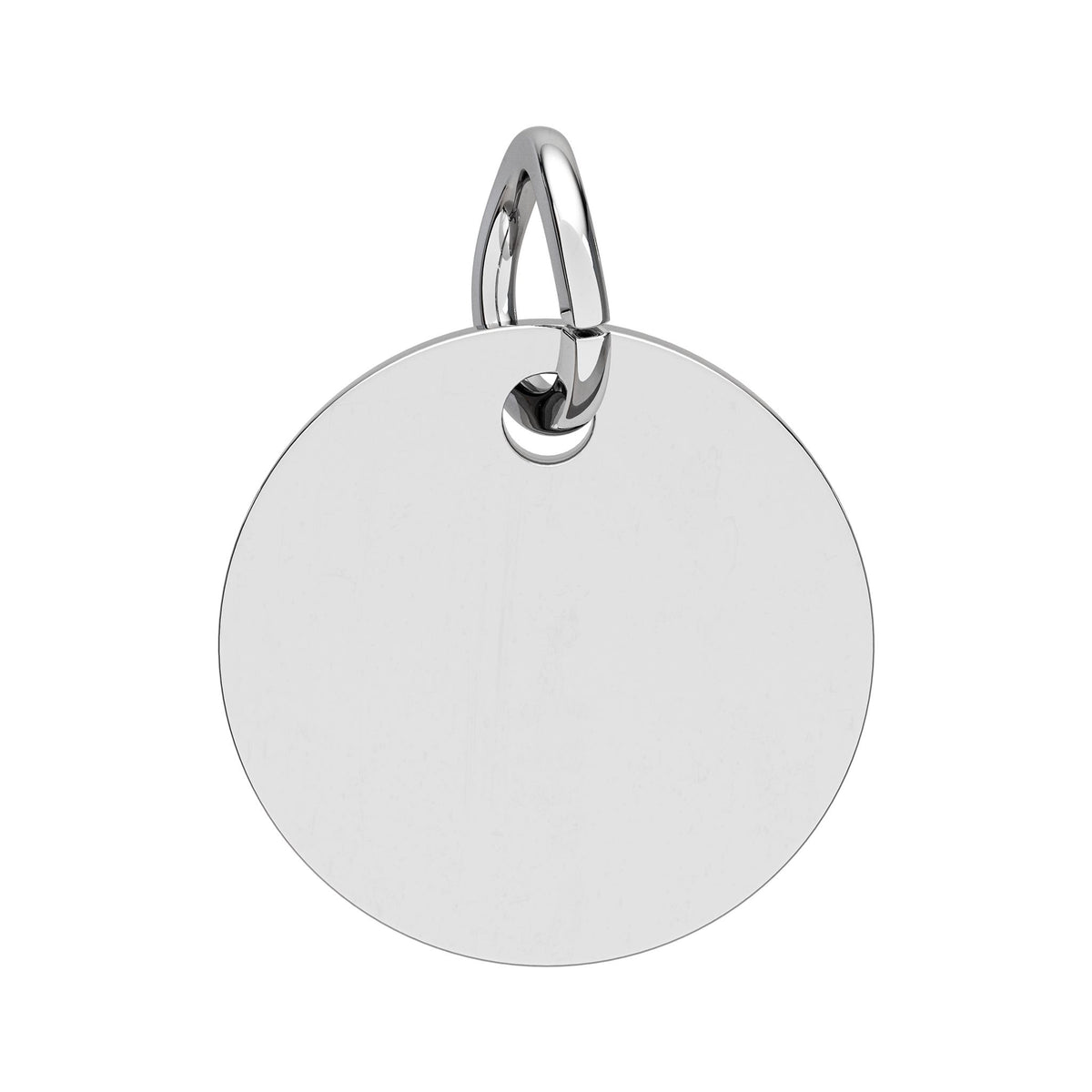 Engravable Birthstone Circle Charm | Personalized Initials & Birthstone Pendant