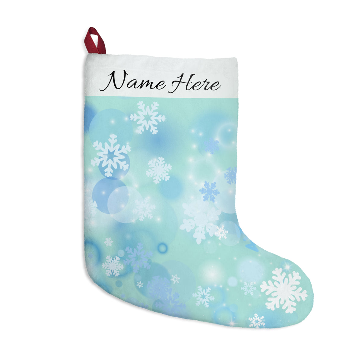 Christmas Stocking | First Snow Fall | Cute Holiday Stocking (Personalize)