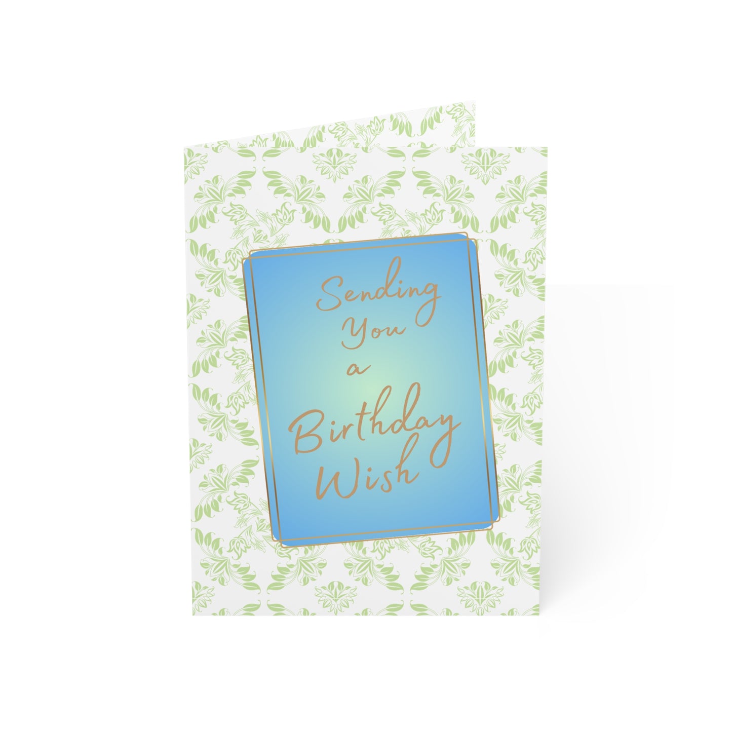 Birthday Wish (Green) Greeting Cards (1 pcs)