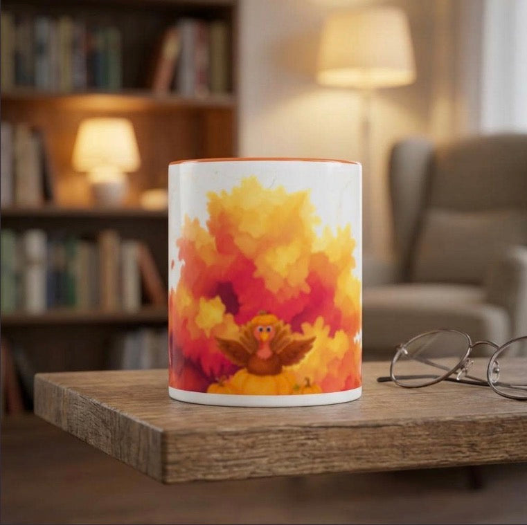 Autumn Fields Two-Tone Accent Mug (11oz)