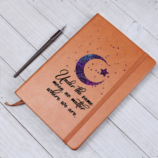 Same Moon Journal | Moon & Stars Faux Leather