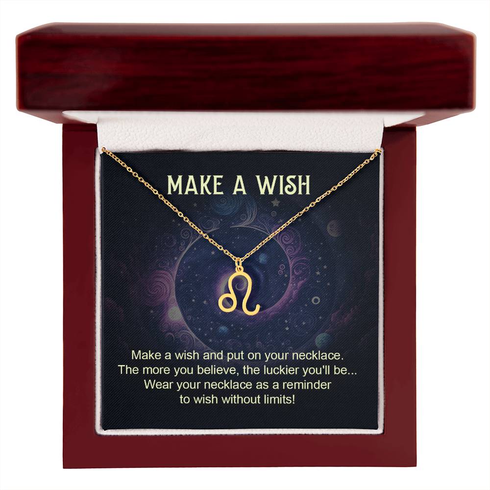 Make A Wish | You Are A Wish Come True | Zodiac Pendant | Silver / Gold